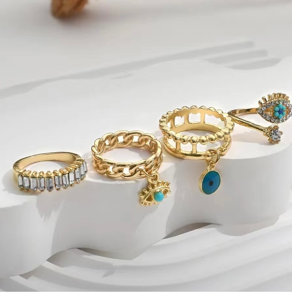 Golden Eye Rings - Picture 2 of 6